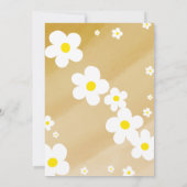 Twee groovy 2e verjaardag Tan Flower Power Hippie Kaart (Achterkant)