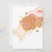 Twee Groovy Boho Floral Groovy 2e verjaardag Kaart (Achterkant)