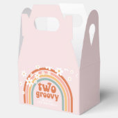 Twee Groovy daisy boho florale regenboog, tweede v Bedankdoosjes (Geopend)