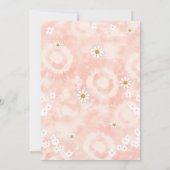 Twee Groovy Feest Uitnodiging Madeliefje 2de Verja (Achterkant)