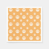 Twee Groovy Retro Boy vreugdebord verjaardagstaart Servet (Voorkant)