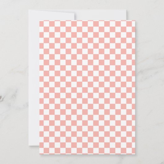 Twee Groovy Retro Daisy en Checker 2e verjaardag Kaart (Achterkant)