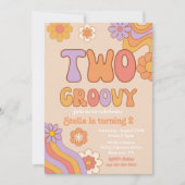 Twee Groovy Uitnodiging | Uitnodiging voor Groovy  (Voorkant)
