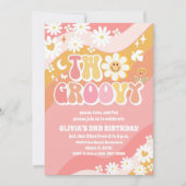 Twee Groovy uitnodigingen voor de 2e verjaardag (Voorkant)