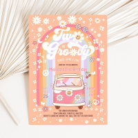 TWEE Groovy Van Daisy Hippie 70s 2de Verjaardag
