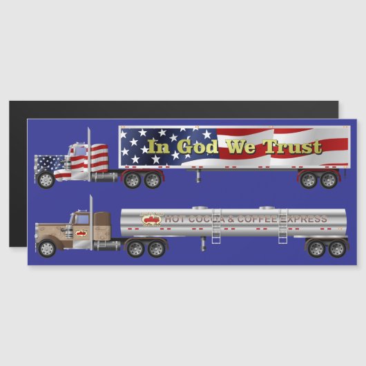 Twee grote ribben magneet (Voorkant / Achterkant)