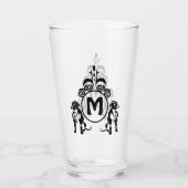 Twee Guard Dog Monogram Glas (Achterkant)