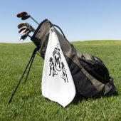 Twee Guard Dog Monogram Golfhanddoek (Groen)