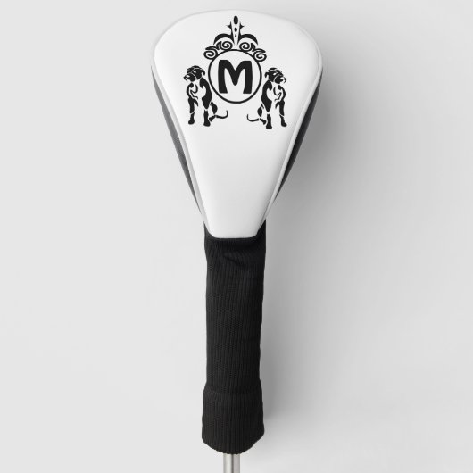 Twee Guard Dog Monogram Golfheadcover (Voorkant)