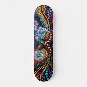 Twee handen - Aboriginal Style - Skateboard Deck