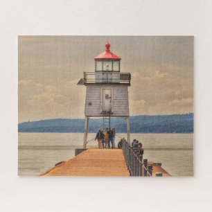 Twee Harbors Minnesota Lighthouse op Lake Superior Legpuzzel