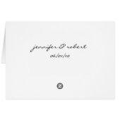 Twee hart als één kaart van het Aantal van de Lijs (Achterkant Horizontaal)