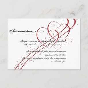 Twee hart als één tussenvoegsel informatiekaartje