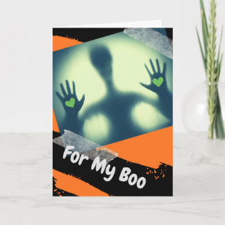 Twee harten Alien Halloween voor mijn schat Kaart