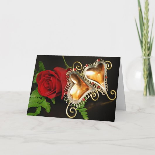 Twee Harten Bedankkaart (Voorkant)