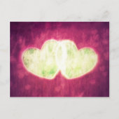 Twee harten briefkaart (Voorkant)