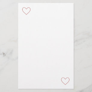 Twee harten briefpapier