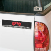 Twee harten Bumpersticker (Op Truck)