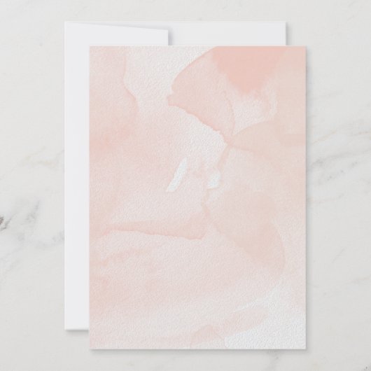 Twee harten één reis | Roze bruiloft uitnodiging (Achterkant)