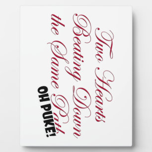 Twee harten fotoplaat