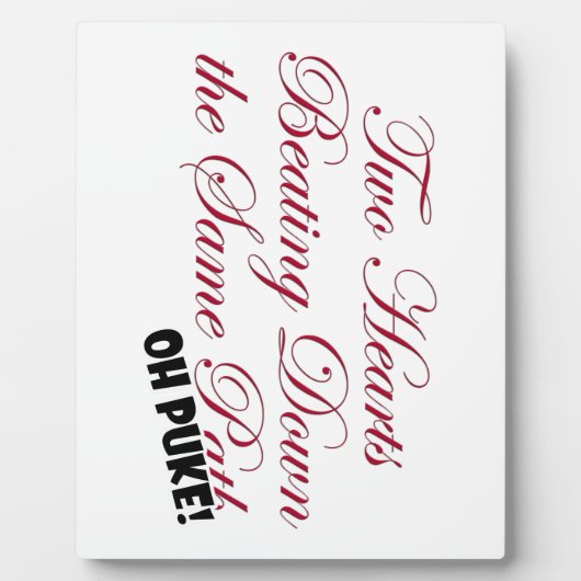 Twee harten fotoplaat (Voorkant)