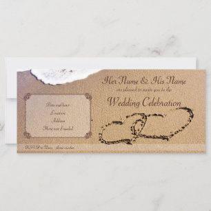 Twee harten in de zand