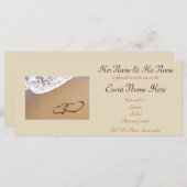 Twee harten in de zand (Voorkant / Achterkant)