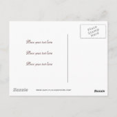 Twee harten in de zand briefkaart (Achterkant)