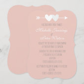 Twee harten kaart (Voorkant / Achterkant)