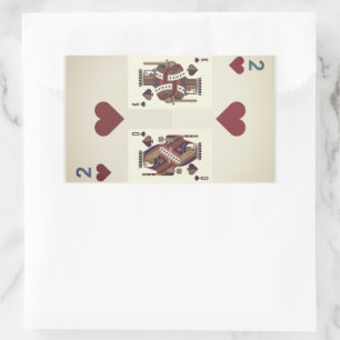 Twee harten - Koningin & Koning Rechthoekige Sticker