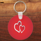 Twee harten = Liefde Sleutelhanger (Voorkant)