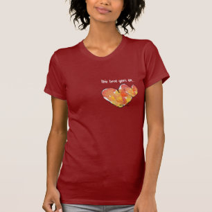 Twee harten liefdesT-shirt T-shirt