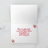 TWEE HARTEN ONTMOETEN ELKAAR, EN DAN MARRAIGE KAAR FEESTDAGEN KAART (Binnen)