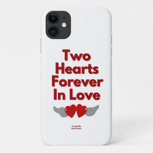 Twee harten ooit in de liefde van Apple iPhone 11 Hoesje