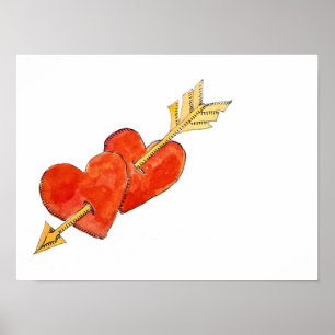 Twee harten - pijl 2011 poster