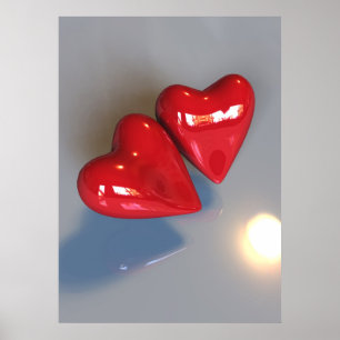 Twee harten Poster