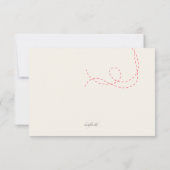 Twee harten redden de aankondiging van de datum (Achterkant)