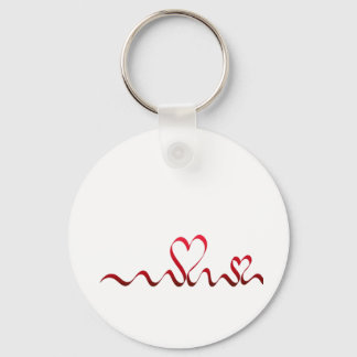 Twee harten sleutelhanger