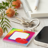 Twee harten sleutelhanger (Voorkant Rechts)