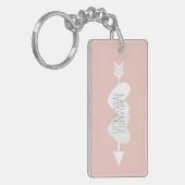 Twee harten sleutelhanger (Voorkant Links)