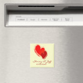 Twee harten uit liefde magneet (Insitu (Vaatwasser))