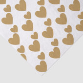 Twee harten van gouden bruiloft tissuepapier (Detail)