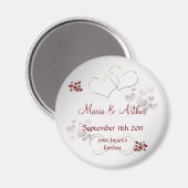 Twee harten voor altijd magneet (Voorkant / Achterkant)