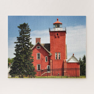 Twee havens vuurtoren in Minnesota Legpuzzel