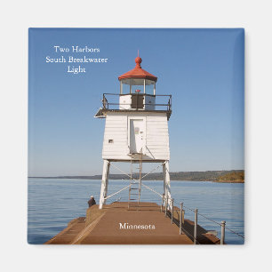 Twee havens Zuid Breakwater Light magneet