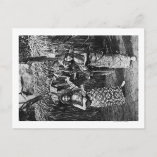 Twee Hawaiiaanse vrouwen met Ukalalees foto Briefkaart