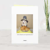 Twee Heilige Pelgrims Feestdagen Kaart (Achterkant)