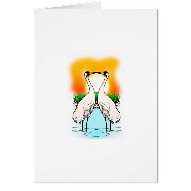 Twee Hele Kranen zoenen (Voorkant)