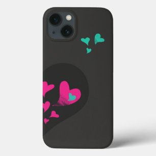 Twee helften maken één Heart Matching Couple iPhone 13 Hoesje