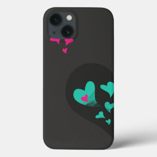 Twee helften maken één Heart Matching Couple iPhone 13 Hoesje